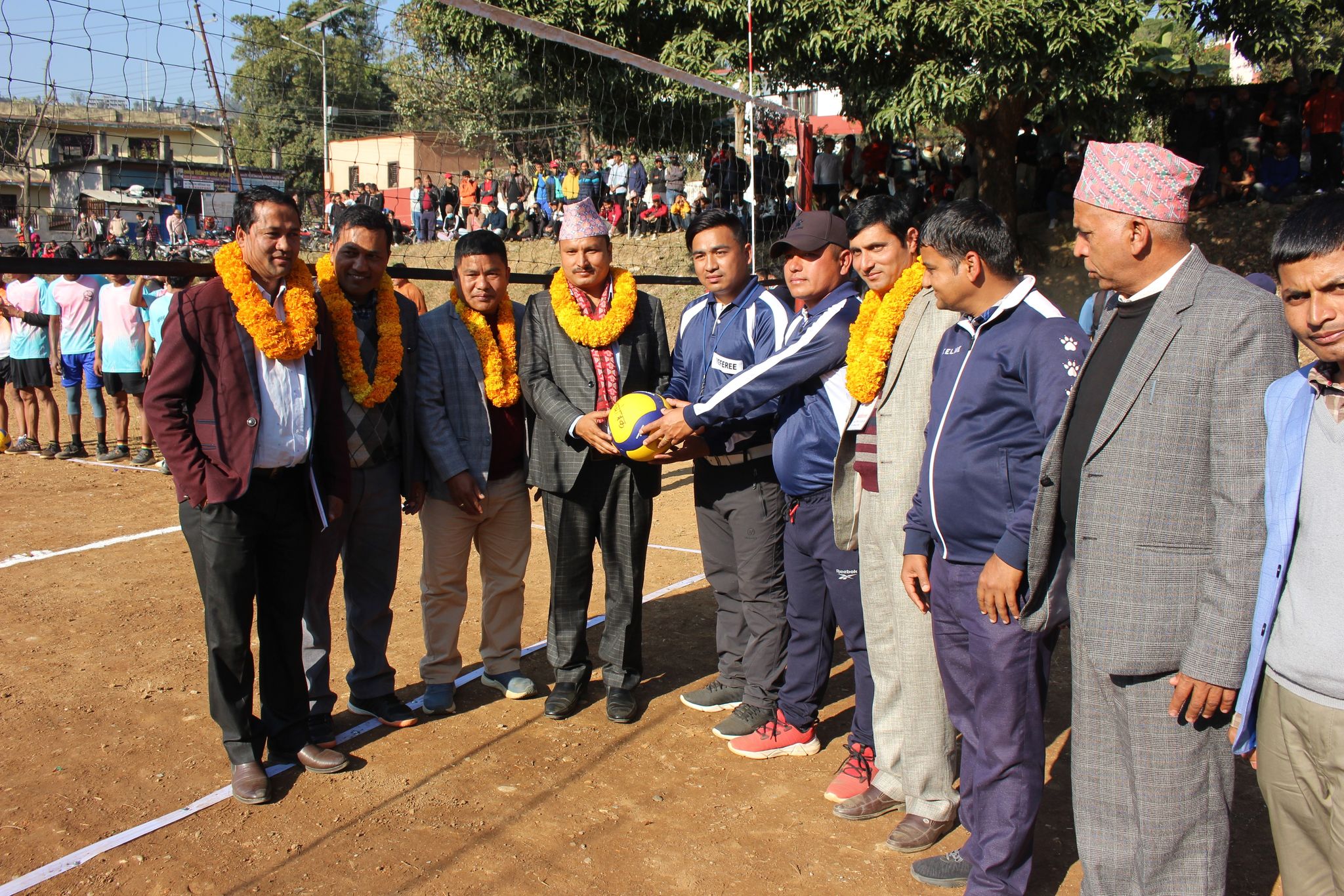 धादिङमा भलिबल प्रतियोगिता सुरु