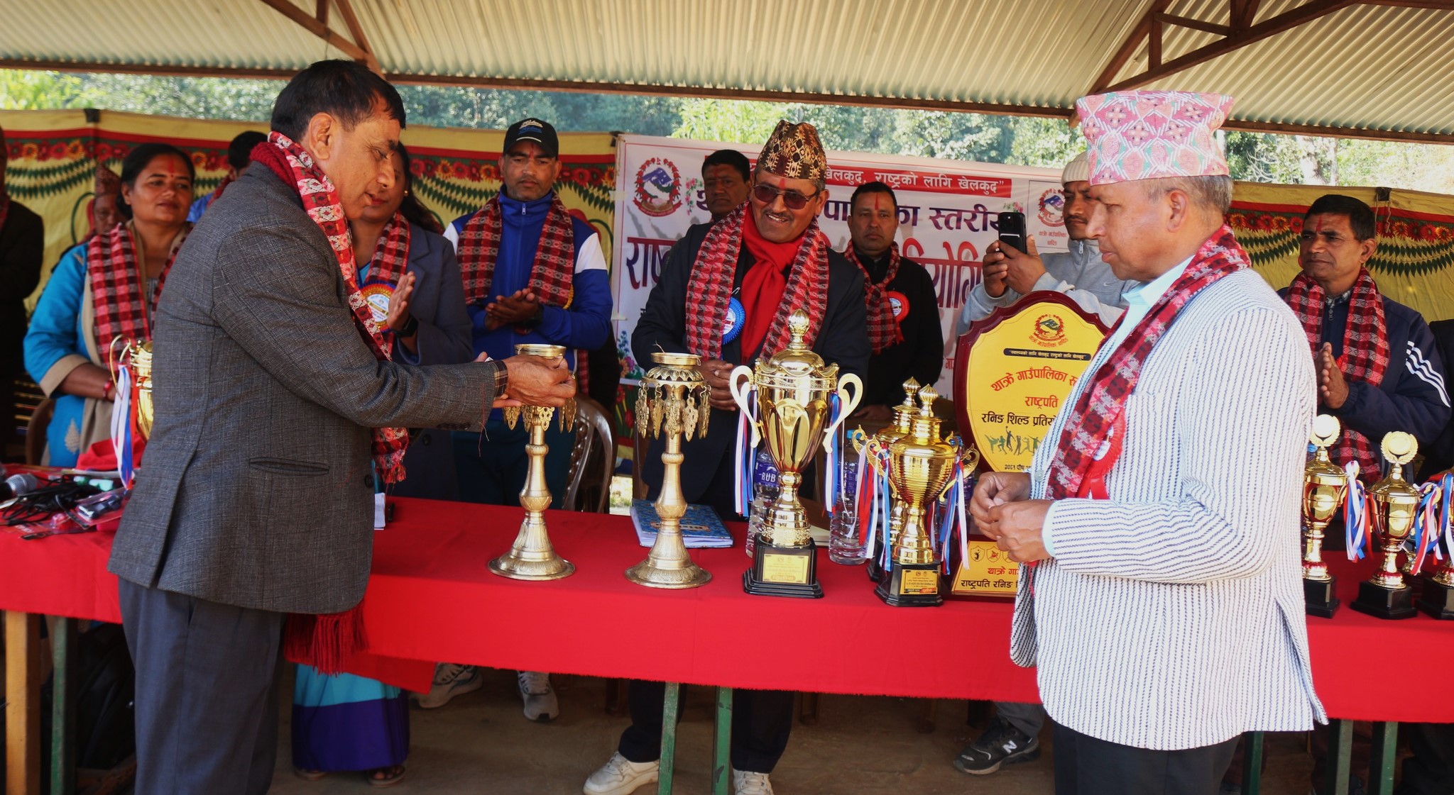 थाक्रे गाउँपालिकामा पालिका स्तरीय राष्ट्रपति रनिङ शिल्ड प्रतियोगिता सुरु